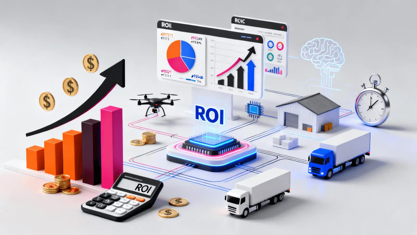 ROI em IA na Logística: Métricas que Provam o Retorno do Investimento